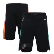 Pantalone San Antonio Spurs Ciudad 2020-21 Negro