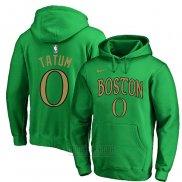 Sudaderas con Capucha Jayson Tatum Boston Celtics Verde 2019-20 Ciudad