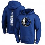 Sudaderas con Capucha Kristaps Porzingis Dallas Mavericks Azul3