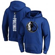 Sudaderas con Capucha Kristaps Porzingis Dallas Mavericks Azul3