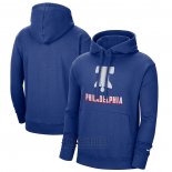 Sudaderas con Capucha Philadelphia 76ers Ciudad 2020-21 Azul