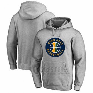 Sudaderas con Capucha Utah Jazz Gris3