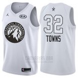 Camiseta All Star 2018 Minnesota Timberwolves Karl-anthony Towns #32 Blanco
