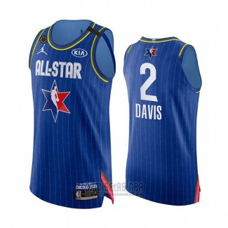 Camiseta All Star 2020 Los Angeles Lakers Anthony Davis Autentico #2 Azul