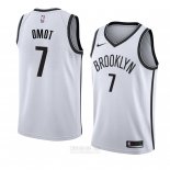 Camiseta Brooklyn Nets Nuni Omot #7 Association 2018 Blanco