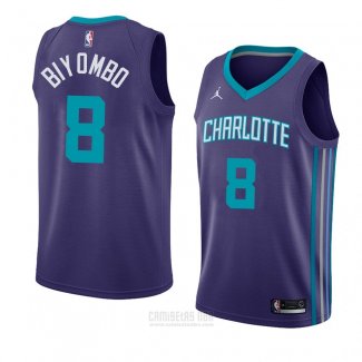 Camiseta Charlotte Hornets Bismack Biyombo #8 Statement 2018 Violet