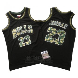 Camiseta Chicago Bulls Michael Jordan #23 Hardwood Negro