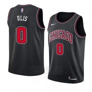 Camiseta Chicago Bulls Tyler Ulis #0 Statement 2018 Negro