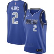 Camiseta Dallas Mavericks Kyrie Irving #2 Icon 2022-23 Azul