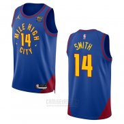 Camiseta Denver Nuggets Ish Smith #14 Statement 2022-23 Azul