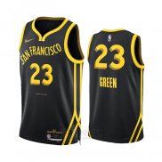 Camiseta Golden State Warriors Draymond Green #23 Ciudad 2023-24 Negro