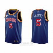 Camiseta Golden State Warriors Kevon Looney #5 75th Anniversary Azul