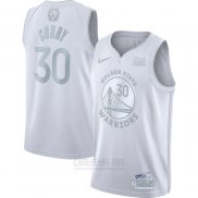 Camiseta Golden State Warriors Stephen Curry #30 MVP Blanco