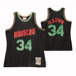 Camiseta Houston Rockets Hakeem Olajuwon #34 Mitchell & Ness 1993-94 Negro