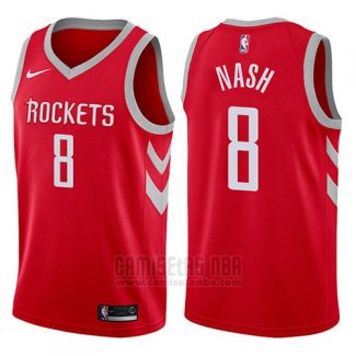 Camiseta Houston Rockets Le'bryan Nash #8 2017-18 Rojo