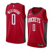 Camiseta Houston Rockets Russell Westbrook #0 Icon 2019-20 Rojo