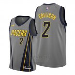 Camiseta Indiana Pacers Darren Collison #2 Ciudad Edition Gris