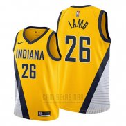 Camiseta Indiana Pacers Jeremy Lamb #26 Statement Edition Amarillo