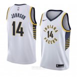 Camiseta Indiana Pacers Omari Johnson #14 Association 2018 Blanco