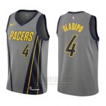 Camiseta Indiana Pacers Victor Oladipo #4 Ciudad 2018 Gris