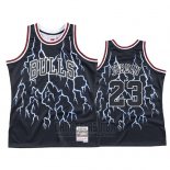 Camiseta Lightning Chicago Bulls Michael Jordan #23 Negro