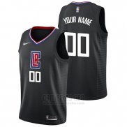Camiseta Los Angeles Clippers Personalizad Statement 2019 Negroa