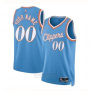 Camiseta Los Angeles Clippers Personalizada Ciudad 2021-22 Azul