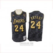 Camiseta Los Angeles Lakers Kobe Bryant #24 Hardwood Classics Negro