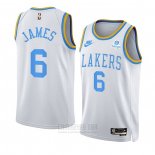 Camiseta Los Angeles Lakers LeBron James #6 Classic 2022-23 Blanco