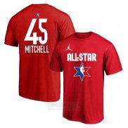 Camiseta Manga Corta All Star 2020 Utah Jazz Donovan Mitchell Rojo