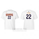 Camiseta Manga Corta Deandre Ayton Phoenix Suns Blanco