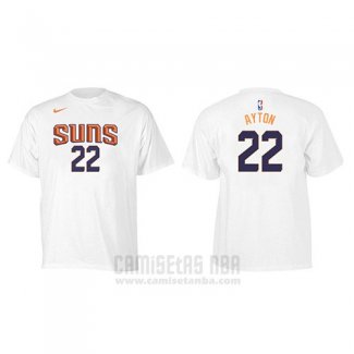 Camiseta Manga Corta Deandre Ayton Phoenix Suns Blanco