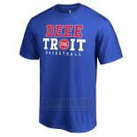Camiseta Manga Corta Detroit Pistons Azul Deeetroit