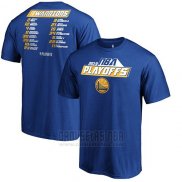 Camiseta Manga Corta Golden State Warriors Azul 2019 NBA Playoffs Tradition Roster
