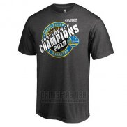 Camiseta Manga Corta Golden State Warriors Gris 2018 Western Conference Champions Keyhole Slogan