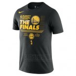 Camiseta Manga Corta Golden State Warriors Negro 2018 NBA Finals