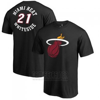 Camiseta Manga Corta Hassan Whiteside Miami Heat Negro2