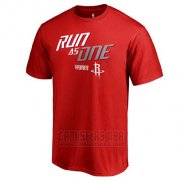 Camiseta Manga Corta Houston Rockets Rojo 2018 NBA Playoffs Slogan