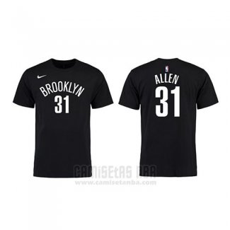 Camiseta Manga Corta Jarrett Allen Brooklyn Nets Negro2
