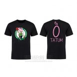 Camiseta Manga Corta Jayson Tatum Boston Celtics Negro Peppa Pig Cruzado