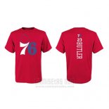 Camiseta Manga Corta Jimmy Butler Philadelphia 76ers Rojo4