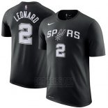 Camiseta Manga Corta Kawhi Leonard San Antonio Spurs Negro