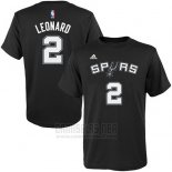 Camiseta Manga Corta Kawhi Leonard San Antonio Spurs Negro3