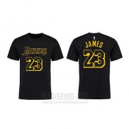 Camiseta Manga Corta Lebron James Los Angeles Lakers Negro7
