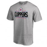 Camiseta Manga Corta Los Angeles Clippers Gris
