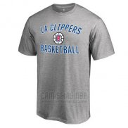 Camiseta Manga Corta Los Angeles Clippers Gris3