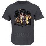 Camiseta Manga Corta Los Angeles Lakers Gris Kobe Bayant