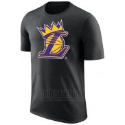 Camiseta Manga Corta Los Angeles Lakers Negro2