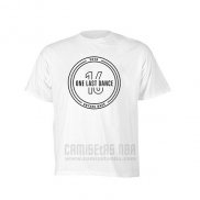 Camiseta Manga Corta Miami Heat Dwyane Wade Blanco One Last Dance