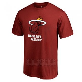 Camiseta Manga Corta Miami Heat Rojo